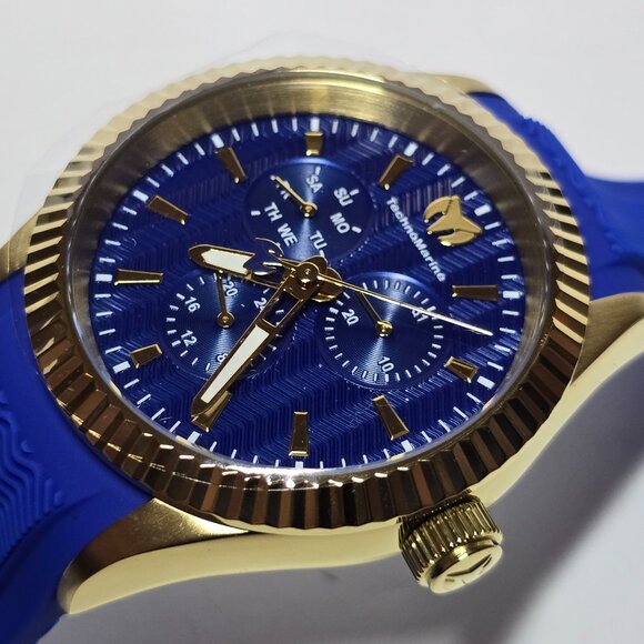 TechnoMarine Sea Dream Men's Watch - 42mm, Blue, Gold (TM-719025) - Picture 3 of 15